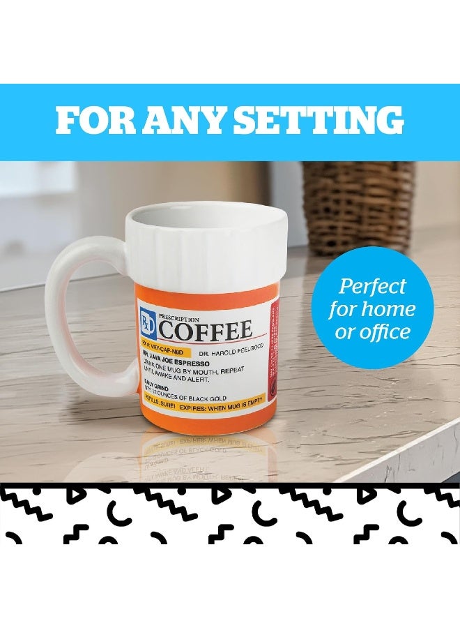 BigMouth Inc. Coffee Mug with A Fun Prescription, Cute Mugs, for Coffee Lovers - Image 5